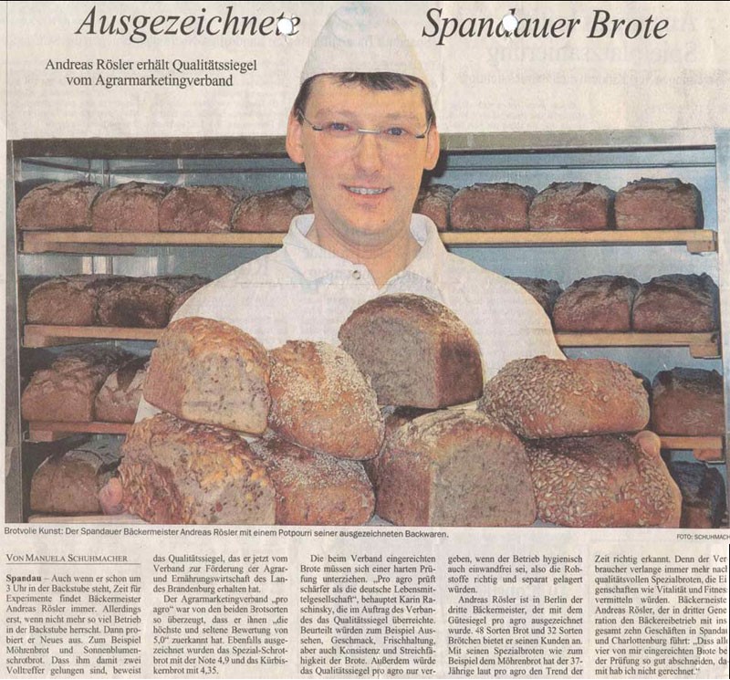 Familienbäckerei Rösler Gmbh In Berlin Berliner Morgenpost