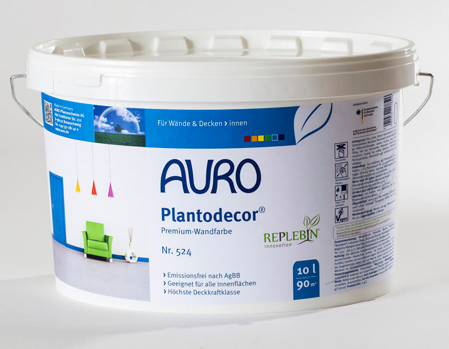 Auro Premiumwandfarbe 524 Innovative lösemittelfreie Premium-Dispersions-Wandfarbe, die dauerhaft weiß … Auro Premiumwandfarbe 524 Innovative lösemittelfreie Premium-Dispersions-Wandfarbe, die dauerhaft weiß …