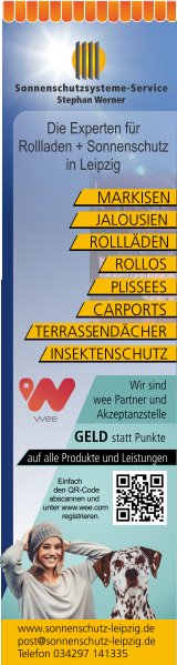 Ob Plissees oder Markisen bei uns in Leipzig finden Sie stets das geeignete Produkt.