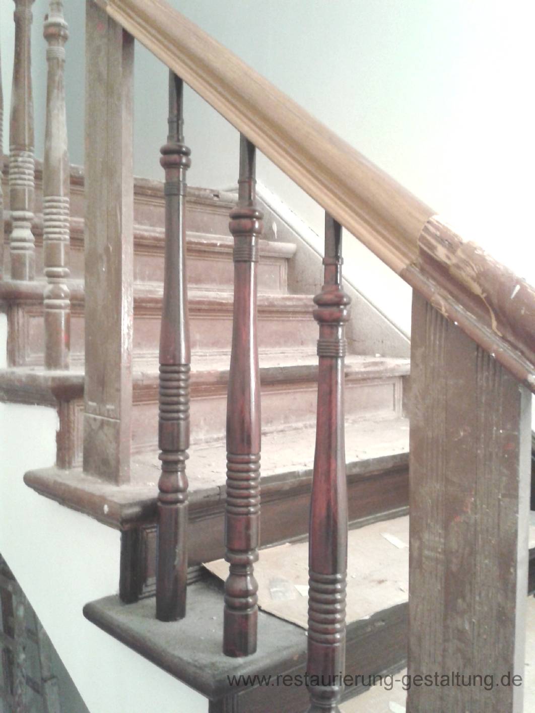 Muster der Jugendstil – Traljen und des Handlaufes