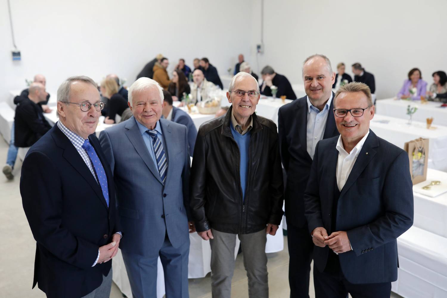 v.l. M. Lindemann, D. Zscheuschler, Wolf-E. Uckermann, Walter Laschet, Reinhard Gatzke