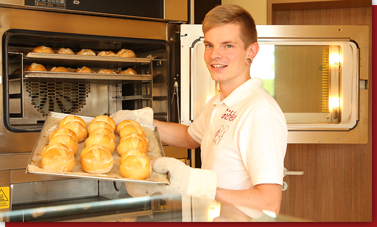 Unsere traditionelle Handwerksbäckerei in Doberlug Kirchhain ist ein Ausbildungsbetrieb