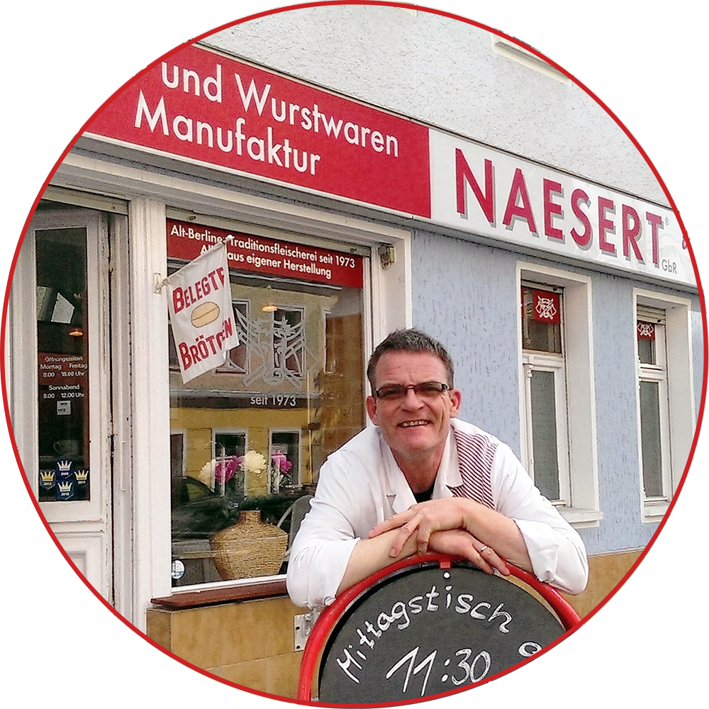 Die Wurstmanufaktur Naesert in Berlin bietet feinste Fleisch- und Wurstwaren an. Außerdem bieten wir auch einen Imbiss und Großkundenbetreuung an.
