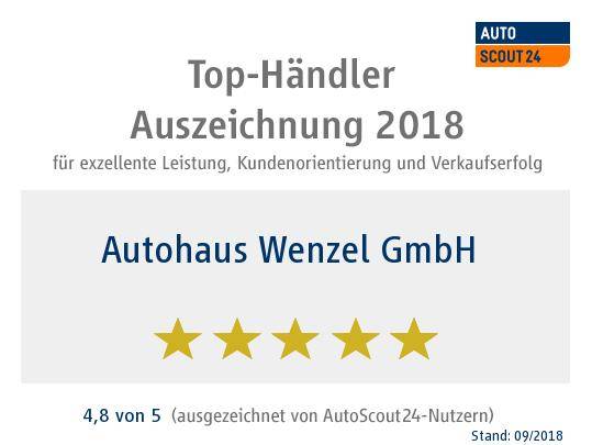 Autohaus Wenzel GmbH. Top-H&auml;ndler 2018.
