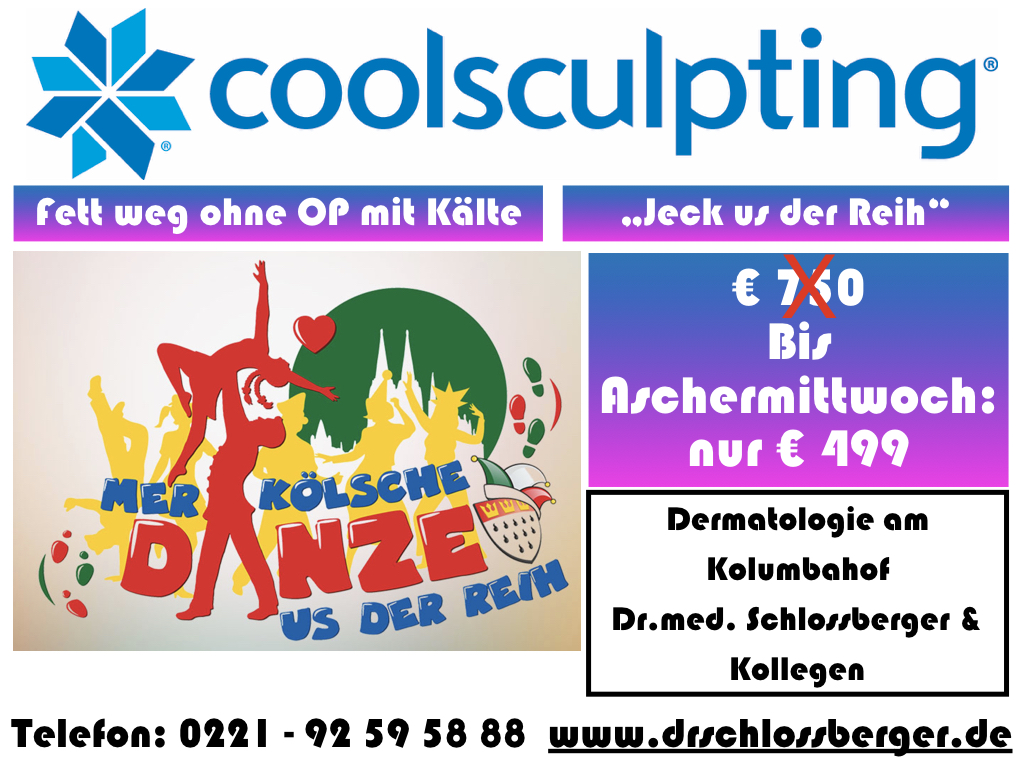 Coolsculpting Aktion Kryolipolyse Köln Karneval