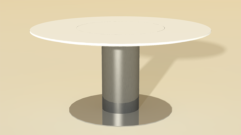 Das besondere an unserem runden Tisch ist der Drehteller in der Mitte. Überzeugen Sie sich selbst vom besonderen Produkt von unserem Betrieb aus Beeskow.
