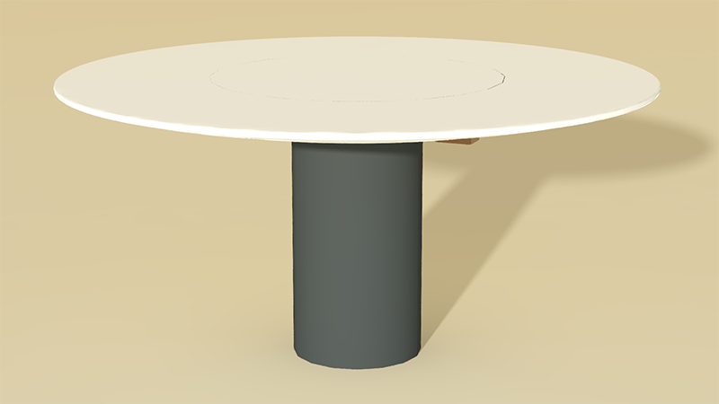 Nicht nur als runder Tisch, sondern ebenfalls als Galatisch ist der rotus der Tischlerei Schön GmbH aus Beeskow perfekt.