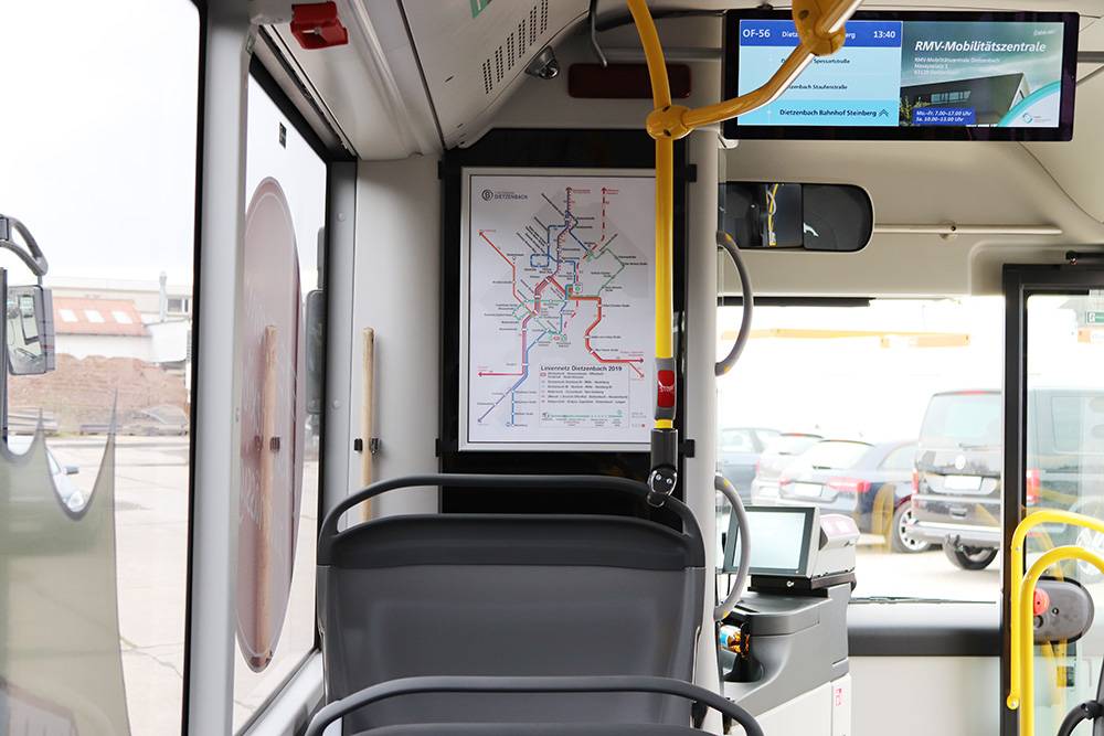 Liniennetzplan im Stadtbus Dietzenbach