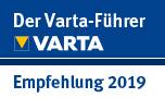 Unser Hotel und Restaurant in Bad Imnau wurde 2019 von Varta-Führer empfohlen!