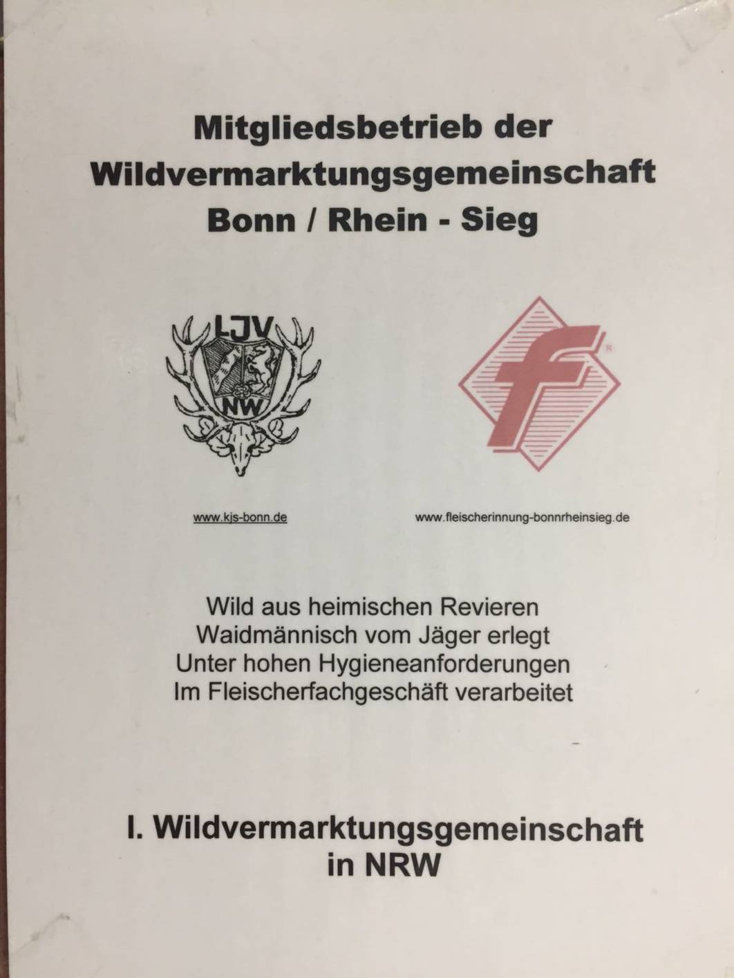 Wildvermarktungsgemeinschaft Bonn / Rhein-Sieg