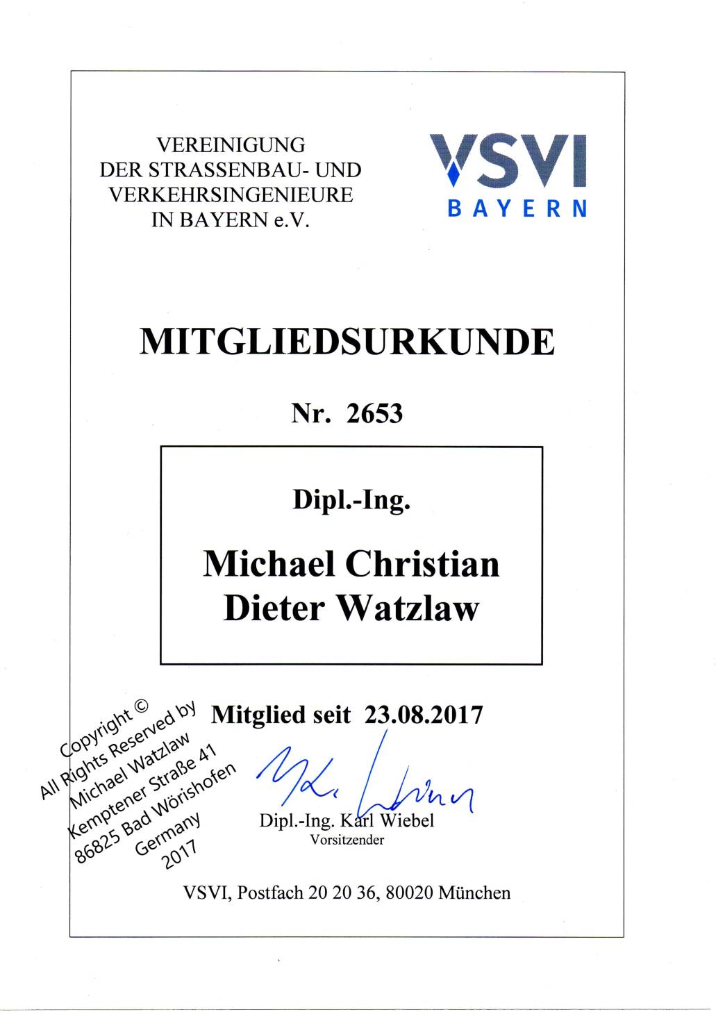 Referenz Vereinigung der Strassenabu- und Verkehrsingenirure in Bayern e.V.