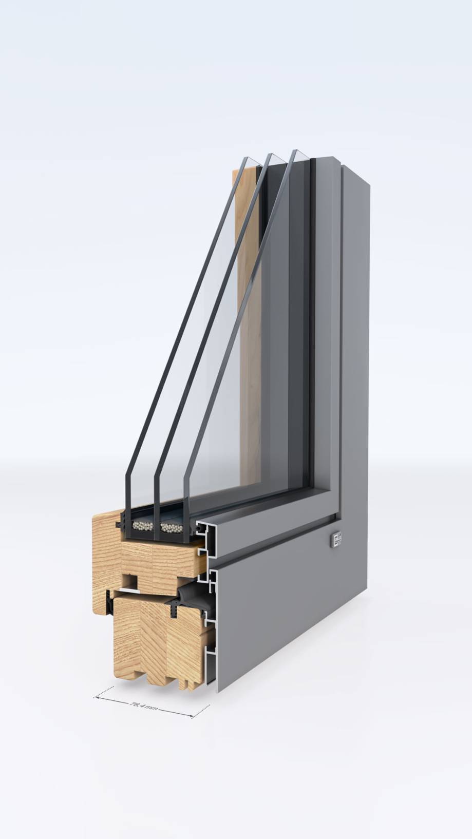 Fenster aus Holz-Aluminium