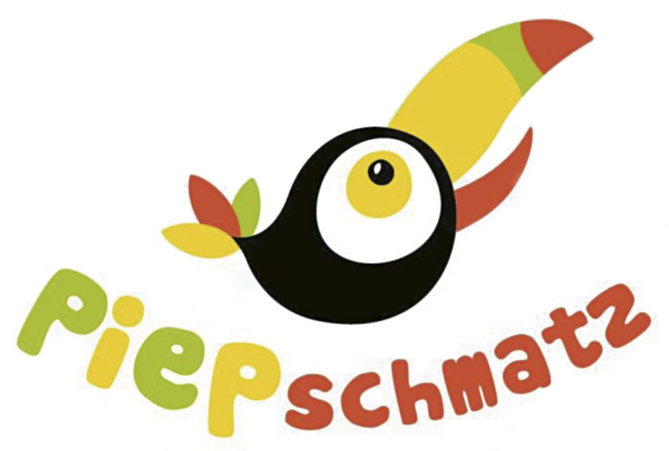 Piepschmatz-Logo mit Baby-Tukan
