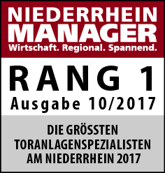 Platz 1 Niederrhein Manager Torpartner Service Konkurrenz