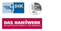 Hein Klimatechnik GmbH in Duisburg - Lüftung und Wartung - IHK - Das Handwerk - 2021 Sicher mit System BG geprüft
