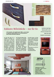 Die Tischlerei Jentsch aus Chemnitz in der Bauimpuls. Lassen Sie sich inspirieren von unseren Einbauküchen und individuell gefertigten Möbeln.