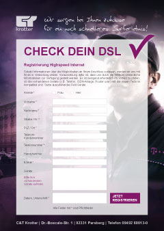 Check dein DSL - Beratung rund um Handy, Telefon und Festnetz in Parsberg.