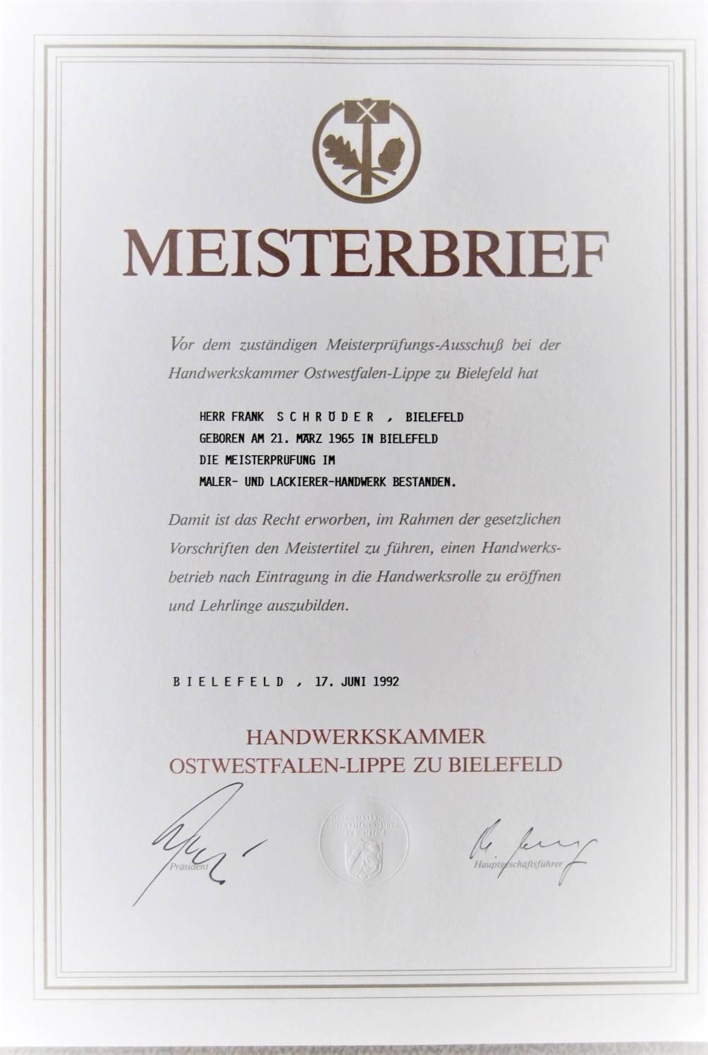 Malerbetrieb Malerbetrieb Schroder Ug Haftungsbeschrankt In