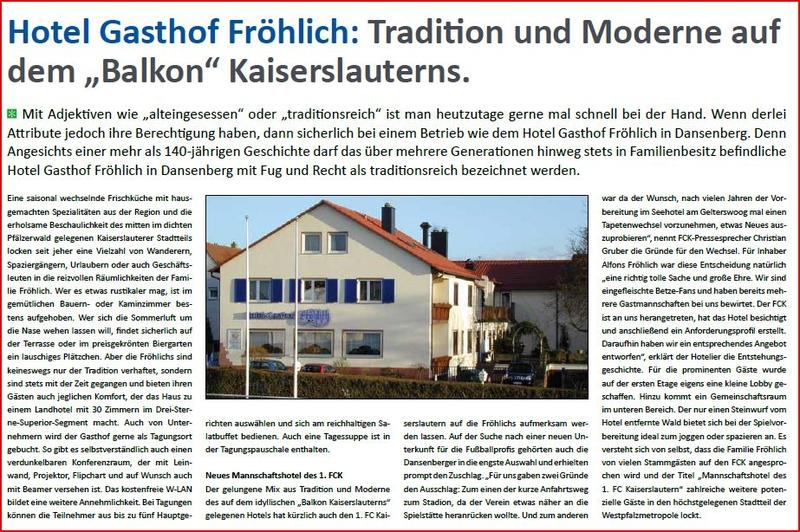 Artikel: Tradition und Moderne auf dem "Balkon" Kaiserslauterns
