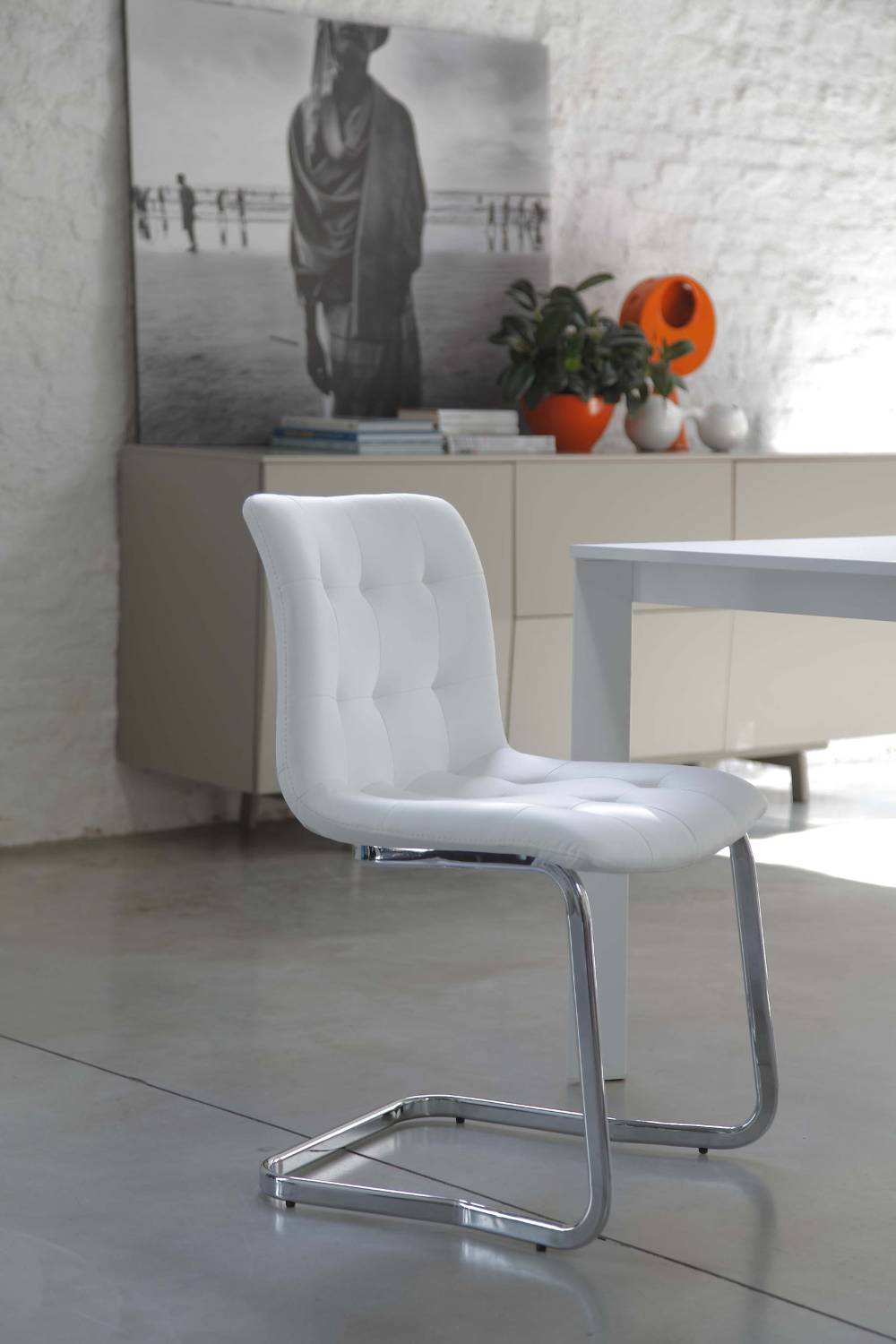 Bontempi Stuhl Kuga in weiß - italienische Designer Möbel von Bontempi in Berlin
